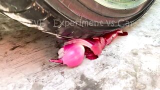 Experiment Car vs Rainbow Water in Color Balloons | Crushing Crunchy & Soft Things by Car | EvE