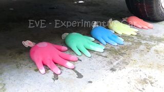 Experiment Car vs Cry Watermelon, Rainbow Balloons | Crushing Crunchy & Soft Things by Car | EvE