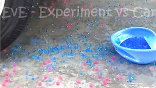 Experiment Car vs Color Slime Piping Bags | Crushing Crunchy & Soft Things by Car | EvE