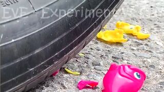 Experiment Car vs Pepsi, Rainbow Balloons vs Jelly | Crushing Crunchy & Soft Things by Car | EvE