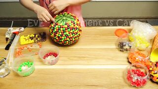 Experiment Car vs M&M Candy, Mirinda Balloons | Crushing Crunchy & Soft Things by Car | EvE