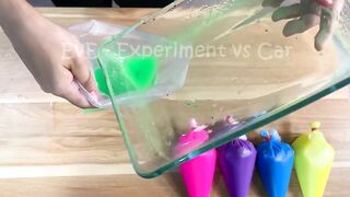 Experiment Car vs Rainbow of Slime Piping Bags | Crushing Crunchy & Soft Things by Car | EvE