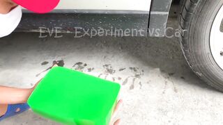 Experiment Car vs Green Big Jelly | Crushing Crunchy & Soft Things by Car | EvE