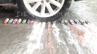 Experiment Car vs Rainbow Water Balloons | Crushing Crunchy & Soft Things by Car | EvE