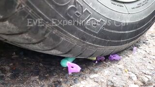 Experiment Car vs Balloons and Pepsi | Crushing Crunchy & Soft Things by Car | EvE