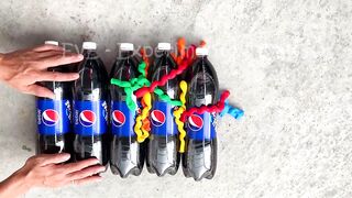 Experiment Car vs Balloons and Pepsi | Crushing Crunchy & Soft Things by Car | EvE