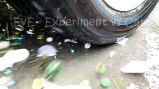 Experiment Car vs Rainbows Color Balloons | Crushing Crunchy & Soft Things by Car | EvE