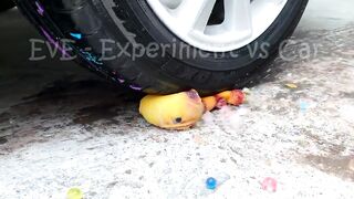 Experiment Car vs Rainbow Orbeez, Plastic Cup | Crushing Crunchy & Soft Things by Car | EvE