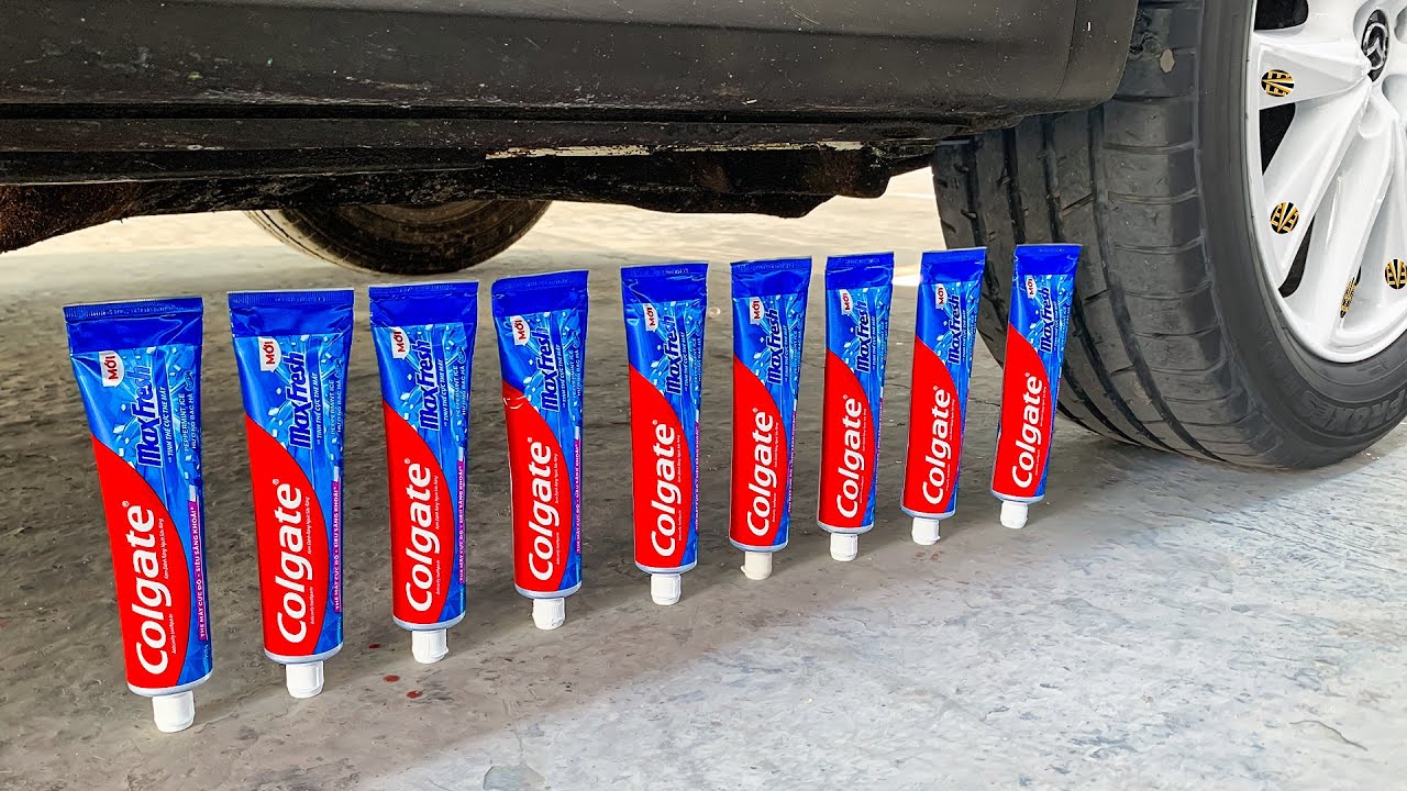 Experiment Car vs Toothpaste Crushing Crunchy & Soft Things by Car EvE
