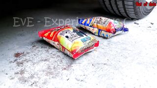 Experiment Car vs Lighter | Crushing Crunchy & Soft Things by Car | EvE