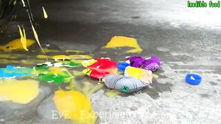 Experiment Car vs Rainbow Polka Dots Balloons | Crushing Crunchy & Soft Things by Car | EvE