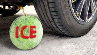 Experiment Car vs Watermelon Ice | Crushing Crunchy & Soft Things by Car | EvE