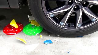 Experiment Car vs Slime Piping Bags | Crushing Crunchy & Soft Things by Car | EvE