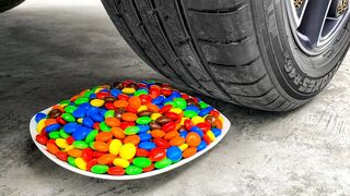 Experiment Car vs Skittles Candy | Crushing Crunchy & Soft Things by Car | EvE