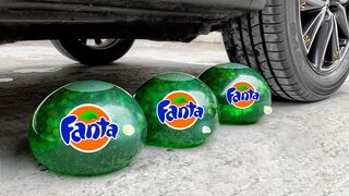 Experiment Car vs Fanta in Balloons | Crushing Crunchy & Soft Things by Car | EvE