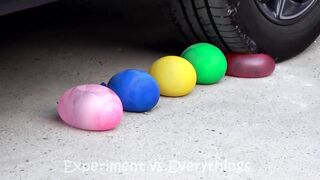 Experiment Car vs Eggs | Crushing Crunchy & Soft Things by Car | EvE