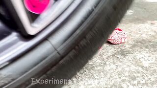 Experiment Car vs Rainbow Eggs | Crushing Crunchy & Soft Things by Car | EvE