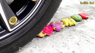 Crushing Crunchy & Soft Things by Car | Experiment Car vs Color Balls