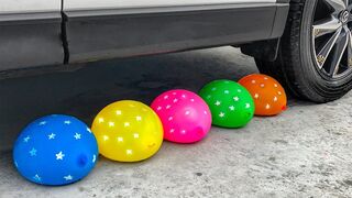 Crushing Crunchy & Soft Things by Car | Experiment Car vs Water in Balloons