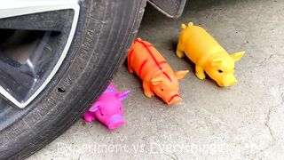 Experiment Car vs Long Balloons | Crushing Crunchy & Soft Things by Car | EvE