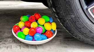 Experiment: Car vs Color Eggs, Jelly, Orange | Crushing Crunchy & Soft Things by Car