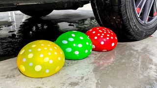 Experiment: Car vs Water Balloons | Crushing Crunchy & Soft Things by Car