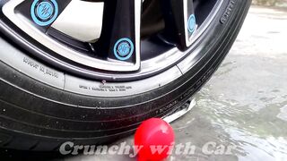 Experiment: Car vs Water Balloons | Crushing Crunchy & Soft Things by Car