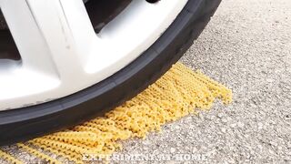 Crushing Crunchy & Soft Things by Car! - EXPERIMENT: Eggs VS Car - Experiment At Home