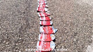 Most Satisfying Car Crushing Compilation!  -  Coca Cola and Mentos Edition!
