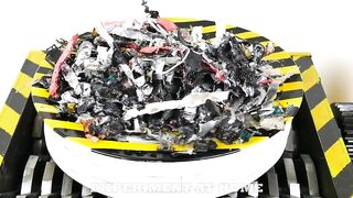 This is what happens when you put iphones in a Shredder!