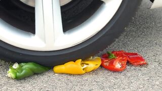 Crushing Crunchy & Soft Things by Car! - EXPERIMENT: CAR VS CRUNCHY THINGS