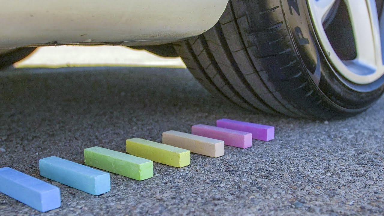 Crushing Chalk! Car Crush ASMR Compilation