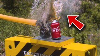 THIS HAPPENS WHEN YOU SMASHED COCA-COLA WITH BIG HAMMER!!