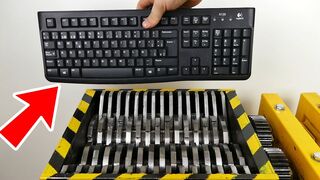 Shredding Keyboard and other PC parts - Experiment At Home