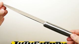 EXPERIMENT - SHREDDING KNIFE AT 1000 Degrees   -  Experiment At Home