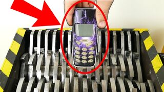 Shredding NOKIA Phones !! - The Shredder Show                - Experiment At Home