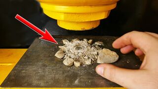 I crushed a Rock and LOOK WHAT HAPPENED !!! ( Experiment at home )