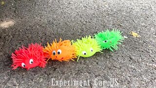 Experiment Car vs Doodles Ball, Coca cola, Fanta | Crushing Crunchy & Soft Things by Car | Car US