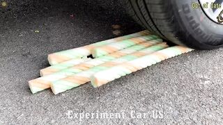 Experiment Car vs Watermelon vs MATCHES | Crushing Crunchy & Soft Things by Car | Car US