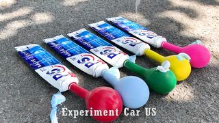 Experiment Car vs Toothpaste and Balloons | Crushing Crunchy & Soft Things by Car | Car US