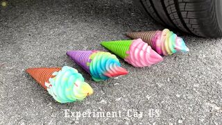 Experiment Car vs Cola, Pepsi, Fanta Mirinda Mentos | Crushing Crunchy & Soft Things by Car | Car US