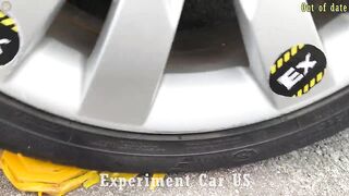 Experiment Car vs Rainbow Tower Ring | Crushing Crunchy & Soft Things by Car | Car US