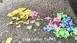 Experiment Car vs Water Balloons, Cola, Mtn Dew | Crushing Crunchy & Soft Things by Car | Car US