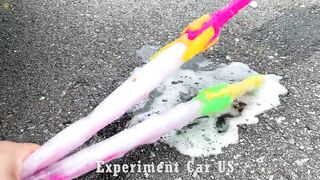 Experiment Car vs Wooden Rainbow Tower vs Balloons | Crushing Crunchy & Soft Things by Car | Car US