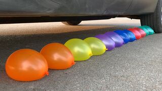 Experiment Car vs Water Balloons vs Watermelon | Crushing Crunchy & Soft Things by Car | Car US