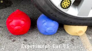 Experiment Car vs Coca, Fanta, Mirinda Balloons | Crushing Crunchy & Soft Things by Car | Car US