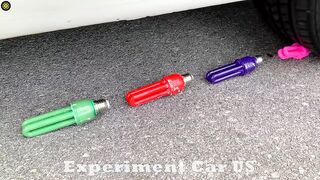 Experiment Car vs Long Balloons, Coke vs Mentos Underground | Crushing Crunchy & Soft Things by Car