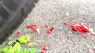 Experiment Car vs Excavator, Tank Truck Toy | Crushing Crunchy & Soft Things by Car | HaerteTest