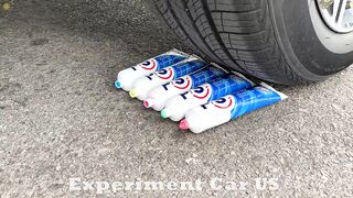 TOP 25 Crushing Crunchy & Soft Things by Car! Experiment Car vs Balloons, Watermelon, Coca cola