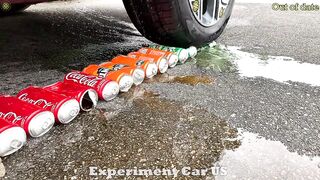 Experiment Car vs Coca Cola, Fanta, Mirinda Balloons | Crushing Crunchy & Soft Things by Car | 07